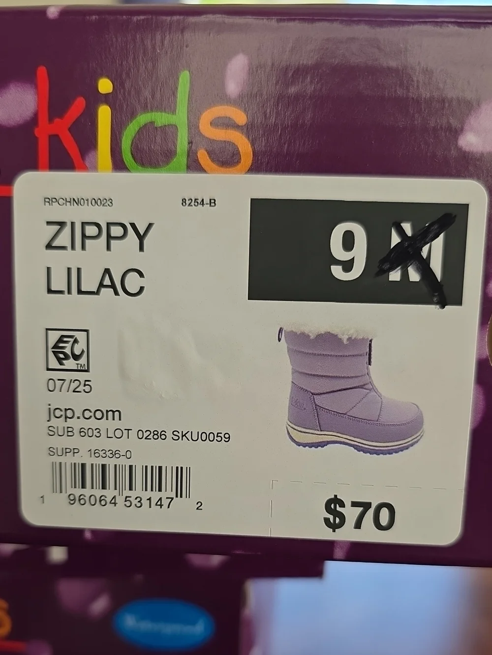 Totes Toddler Girls Zippy Waterproof Insulated Flat Heel Winter Boots LILAC 9T